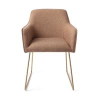 Jesper Home Eetkamerstoel 'Hofu' Slide Gold, kleur French Toast - thumbnail