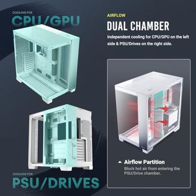 Antec c8 aluminum midi tower behuizing (wit/zilver | 2x usb-a | 1x usb-c | tempered glass)
