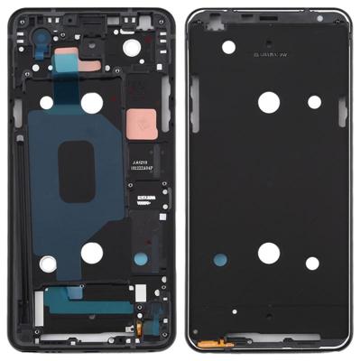 Front behuizing LCD-frame bezel plaat voor LG Q Stylo 4 Q710 Q710MS Q710CS (zwart)