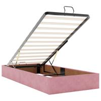 Bedframe zonder matras 80x200 cm fluweel roze - thumbnail