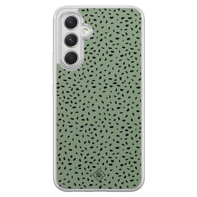 Samsung Galaxy A34 hybride hoesje - Green confetti