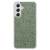 Samsung Galaxy A34 hybride hoesje - Green confetti - thumbnail