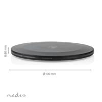 Nedis Draadloze Oplader | 5 / 7.5 / 10 / 15 W | 2 A | LED-indicatie in gebruik | Inclusief kabel | USB Type-A | 1.00 m - WCHAQ15W110BK - thumbnail