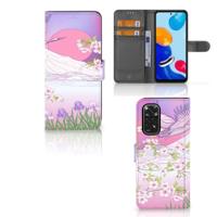 Xiaomi Redmi Note 11/11S | Telefoonhoesje | Met pasjeshouder | Bird Flying - thumbnail