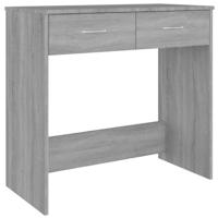 Bureau 80x40x75 cm bewerkt hout grijs sonoma eikenkleurig - thumbnail