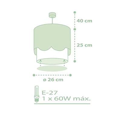 Dalber Kinderkamer hanglampSweet Love soft groen - 61712H