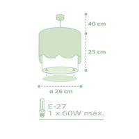 Dalber Kinderkamer hanglampSweet Love soft groen - 61712H - thumbnail