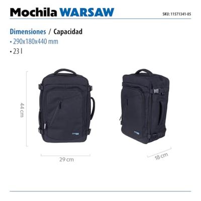 Donau Travel rugzak Warsaw, 23 l, 15,6 inch, zwart Donau Travel rugzak Warsaw, 23 l, 15,6 inch, zwart