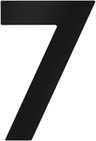 Metafranc huisnummer 7 120mm zwart - wu0424667 - thumbnail