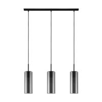 Eglo Glazen hanglampKeyns 3-lichts zwart met smoke glas - 32467 - thumbnail