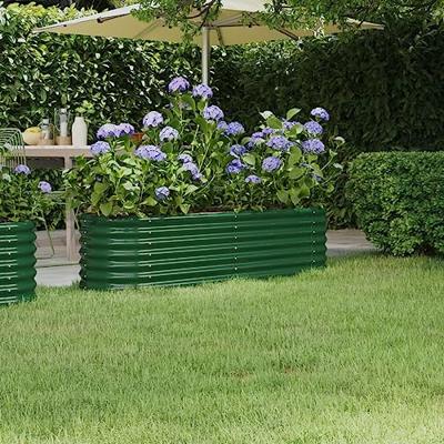 VidaXL Plantenbak 152x40x36 cm gegalvaniseerd staal groen