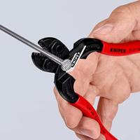 Knipex CoBolt® S compacte boutensnijtang met snijuitsparing | Kunststof bekleed | Zwart geatramenteerd | Lengte 160 mm - 71 31 160 SB - thumbnail