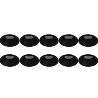 Zwarte Inbouwspot Set 10x GU10 - Rond Verdiept Ø82mm - Aluminium - thumbnail