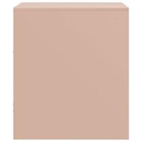 Nachtkastje 34,5x39x44 cm staal roze - thumbnail