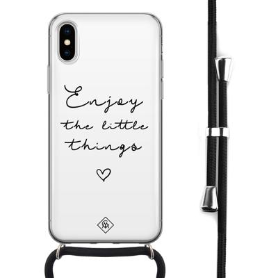 iPhone X/XS hoesje met koord - Enjoy life iPhone X/XS hoesje met koord - Enjoy life