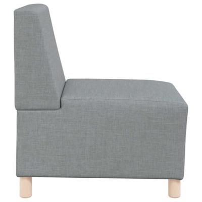 Fauteuil 55 cm stof lichtgrijs