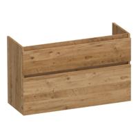 Brauer Delight - Onderkast Ondiep - 100 cm - met 2 Softclose Lades Greeploos en 1 Sifon Uitsparing - Chateau - thumbnail