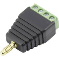 TRU COMPONENTS 93013c1125 Laboratoriumstekker Stekker, recht Stift-Ø: 4 mm Zwart 1 stuk(s) - thumbnail