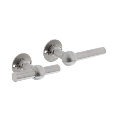 Intersteel Deurklink L/T Bol met ronde rozet 42x2mm geborsteld RVS
