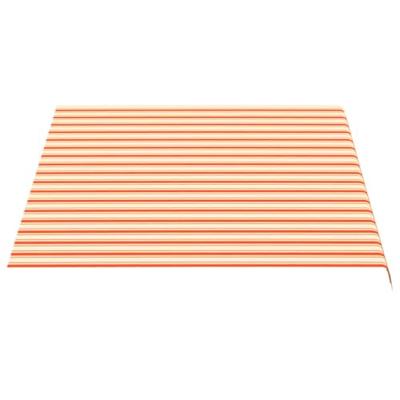 VidaXL Vervangingsdoek voor luifel 3,5x2,5 m geel en oranje
