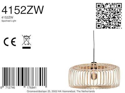 Steinhauer Bamboe hanglampSparkled Light Ø 50cm - 4152ZW