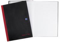 Notitieboek Oxford Black n&apos; Red A4 96vel lijn - thumbnail