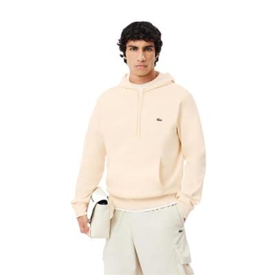 Lacoste Fleece Hoodie Heren Beige - Maat S - Kleur: Beige | Soccerfanshop