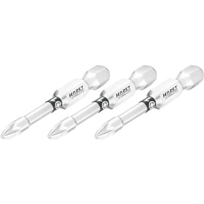 HAZET Bit 2216NSLG-PZ1/3 · 1/4 inch (6,3 mm) zeskant massief · Pozidriv-profiel PZ · 3-delig · SW PZ1