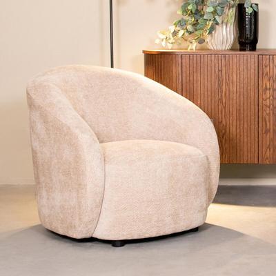 LABEL51 Fauteuil 'Alby' Elite stof, kleur Naturel