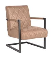 LABEL51 Fauteuil Denmark - Stone - Microfiber - thumbnail