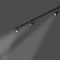 SLV 1-Fase Rail Set zwart - 143190 - thumbnail