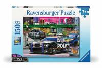 Ravensburger XXL puzzel Politie op patrouille - 150 stukjes - thumbnail