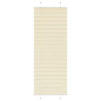 VidaXL Plissé rolgordijn 80x200 cm stofbreedte 79,4 cm polyester crème - thumbnail