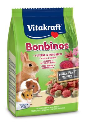 Vitakraft Bonbinos knaagdiersnack alfalfa & rode bieten 40g