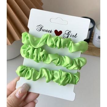scrunchie sGreen | Combideal | 3 stuks
