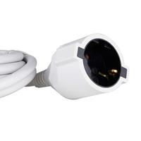 REV 0016055114 Stroom Verlengkabel Wit 5.00 m H05VV-F 3G 1,5 mm² - thumbnail