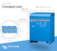 Victron Energy Quattro 12/5000/220-100/100 120V VE.Bus Omvormer - - thumbnail