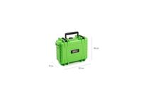 B & W International Transportkoffer action.case PP.23.GO3 2.3 l (b x h x d) 230 x 90 x 180 mm Groen PP.23.GR.GO3 - thumbnail