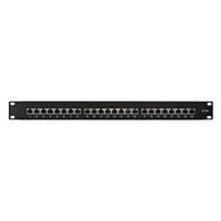 LogiLink NP0061 24 poorten Patchpaneel 483 mm (19) CAT 6A 1 HE Zwart - thumbnail