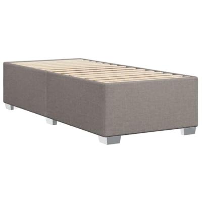 Bedframe zonder matras 90x200 cm stof taupe