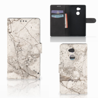 Sony Xperia XA2 Ultra Bookcase Marmer Beige - thumbnail