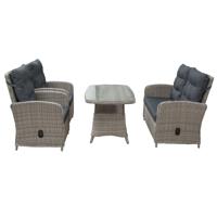 Moldes Set Off White Tweebaans Wicker OWN - Own - thumbnail