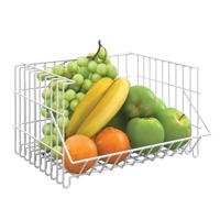 Metaltex bernina draadmand stapelbaar 34x27x20 cm wit - thumbnail