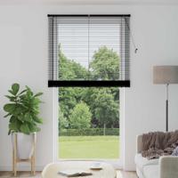 VidaXL Venetiaanse blind verstelbaar zwart 213 x 110 cm pvc - thumbnail