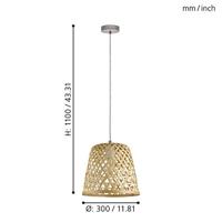 Eglo HanglampKirkcolm Ø 30cm - 43113 - thumbnail