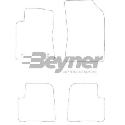 Velours Automatten passend voor Citroen C3 2016- 4-delig HL1091164