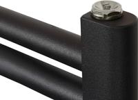Saqu Cole handdoekradiator 701W 60x120cm mat zwart - thumbnail