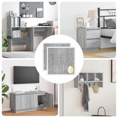 Zelfklevende Schroefhoes 2 pcs Grijs Sonoma 20 x 0,5 mm