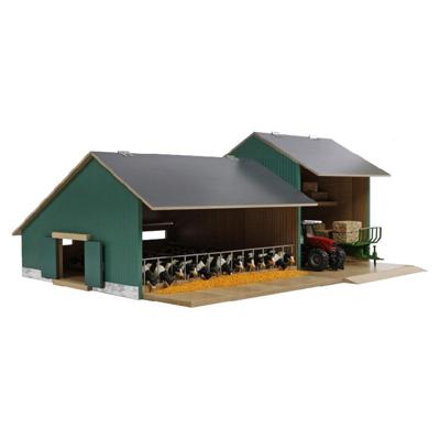 Kids Globe stal met landbouwloods 1:32 55x72x32cm
