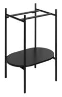 Wastafel Frame met Onderplank Sapho Puno 55x79,5x39,6 cm Zwart - thumbnail